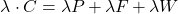 \[\lambda \cdot C = \lambda P_{\text{内圧}} + \lambda F_{\text{地震}} + \lambda W_{\text{自重}}\]